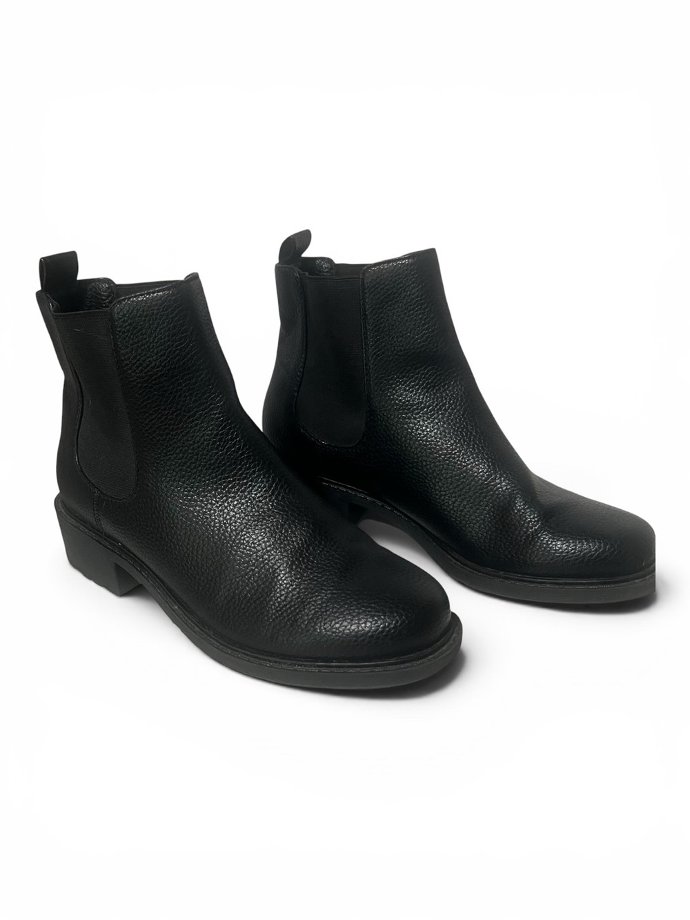 NWOT Just Fab Black Boots, size 7, Faux Leather